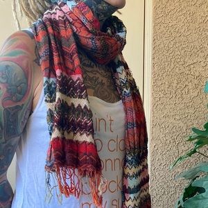 Boho multicolor scarf